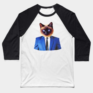 Business Cat Baseball T-Shirt